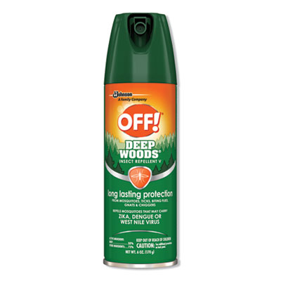 OFF! Deep Woods Insect Repellent, 6oz Aerosol, 12/carton (611081)