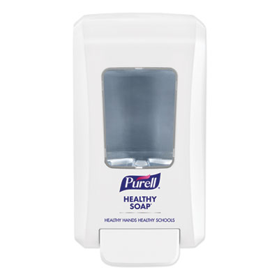 PURELL FMX-20 Soap Push-Style Dispenser, 2,000 mL, 4.68 x 6.5 x 11.66, For K-12 Schools, White, 6/Carton (524006)