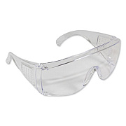 KleenGuard Unispec II Safety Glasses, Frameless OTG, Clear Single Lens, 50/Carton (16727)