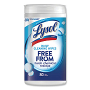LYSOL Brand DAILY CLEANSING WIPES, 8" X 7", WHITE, 80 WIPES/CANISTER (99118EA)