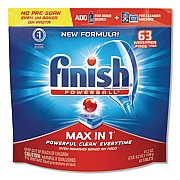 FINISH Powerball Max in 1 Dishwasher Tabs, Fresh, 63/Pack (93269PK)