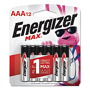 Energizer MAX Alkaline AAA Batteries, 1.5 V, 12/Pack (E92BP12)