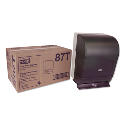 Tork Hand Towel Roll Dispenser Push Bar, 10.5 x 8.75 x 15.75, Smoke/Gray (87T)
