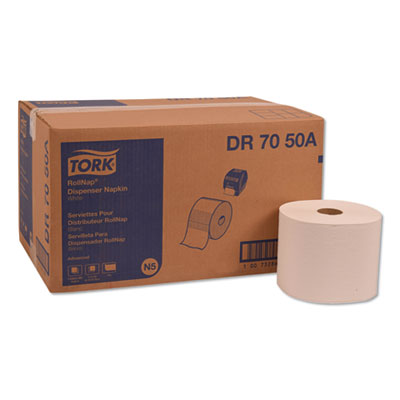Tork Rollnap Dispenser Napkins, 1-Ply, 17" x 7.13", Roll, White, 6000/Carton (DR7050A)