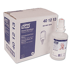 Tork Premium Alcohol-Free Foam Sanitizer, 1 L Bottle, Unscented, 6/Carton (401213)