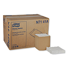Tork Universal Dinner Napkins, 1-Ply, 17 x 17, 1/4 Fold, White, 4008/Carton (N7141A)