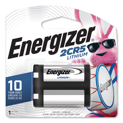 Energizer 2CR5 Lithium Photo Battery, 6 V (EL2CR5BP)