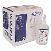 Tork Premium Alcohol Gel Hand Sanitizer, 1 L Bottle, Light Scent, 6/Carton (400016)
