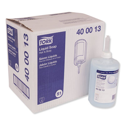 Tork Premium Hair and Body Soap, Apricot, 1 L, 6/Carton (400013)