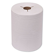 Tork Universal Hand Towel Roll, Notched, 1-Ply, 8" x 425 ft, Natural White, 12 Rolls/Carton (8621400)