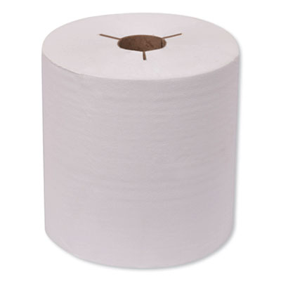 Tork Universal Hand Towel Roll, Notched, 1-Ply, 8" x 800 ft, Natural White, 6 Rolls/Carton (8031400)