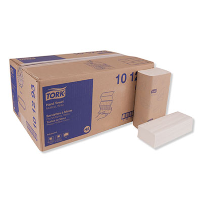 Tork Multifold Paper Towels, 2-Ply, 9.13 x 9.5, White, 189/Pack, 16 Packs/Carton (101293)
