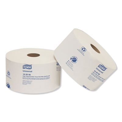 Tork Universal High Capacity Bath Tissue with OptiCore, Septic Safe, 2-Ply, White, 2,000 Sheets/Roll, 12 Rolls/Carton (160090)