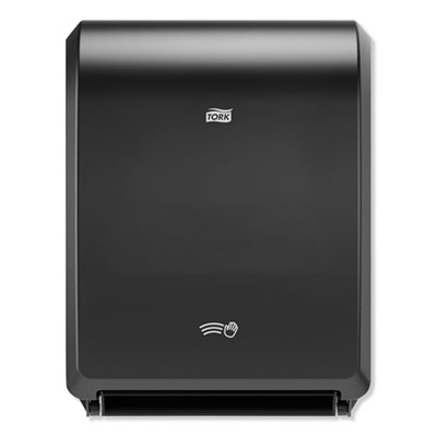Tork Electronic Hand Towel Roll Dispenser, 8" Roll, 12.32 x 9.32 x 15.95, Black (771828)
