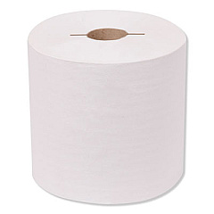 Tork Universal Hand Towel Roll, Notched, 1-Ply, 7.5 x 10, White, 756/Roll, 6/Carton (7171600)