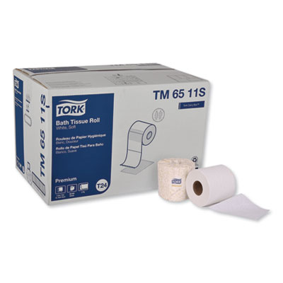 Tork PREMIUM BATH TISSUE, SEPTIC SAFE, 2-PLY, WHITE, 460 SHEETS/ROLL, 96 ROLLS/CARTON (TM6511S)