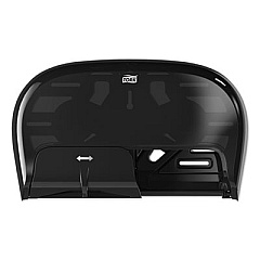 Tork High Capacity Bath Tissue Roll Dispenser for OptiCore, 16.62 x 5.25 x 9.93, Black (565528)