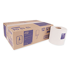 Tork Centerfeed Hand Towel, 2-Ply, 7.6 x 11.8, White, 600/Roll, 6 Rolls/Carton (121204)