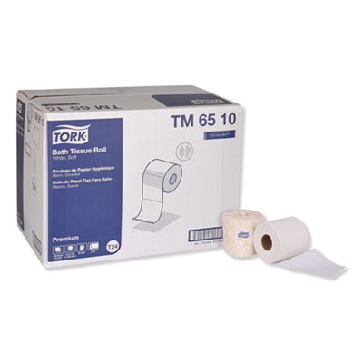 Tork PREMIUM BATH TISSUE, SEPTIC SAFE, 2-PLY, WHITE, 400 SHEETS/ROLL, 96 ROLLS/CARTON (TM6510)