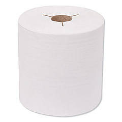 Tork Premium Hand Towel Roll, Notched, 1-Ply, 8" x 600 ft, White, 720 Sheets/Roll, 6 Rolls/Carton (8030630)