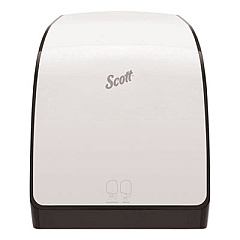 Scott Pro Electronic Hard Roll Towel Dispenser, 12.66" x 9.18" x 16.44", White (34349)