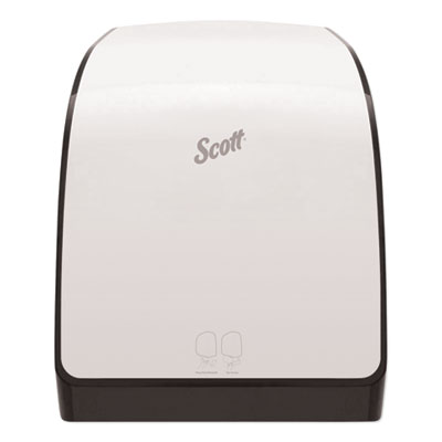 Scott Pro Electronic Hard Roll Towel Dispenser, 12.66" x 9.18" x 16.44", White (34349)