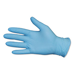Impact DIVERSAMED DISPOSABLE POWDER-FREE EXAM NITRILE GLOVES, BLUE, SMALL, 100/BOX, 10 BOXES/CARTON (8645S)