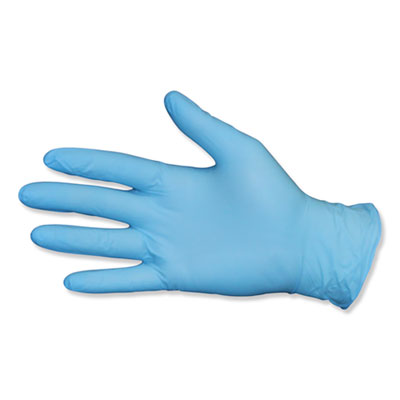 Impact PRO-GUARD DISPOSABLE POWDER-FREE GENERAL-PURPOSE NITRILE GLOVES, BLUE, SMALL, 100/BOX, 10 BOXES/CARTON (8644S)