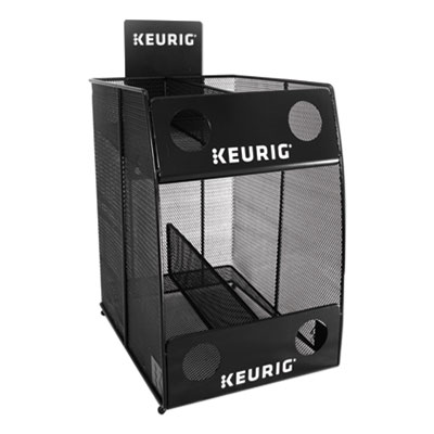 Keurig K-Cup Pod Wire Mesh Display Rack 4-Sleeve, 11 x 14 x 15.4, Black (7582)