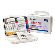 First Aid Only Unitized ANSI Class A Weatherproof First Aid Kit for 25 People, 84 Pieces, Plastic (90569)