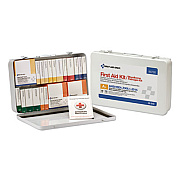 First Aid Only Unitized ANSI Class A Weatherproof First Aid Kit for 75 People, 36 Pieces, Metal Case (90700)