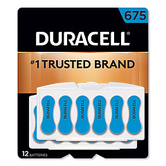 Duracell Hearing Aid Battery, #675, 12/Pack (DA675B12ZMR0)