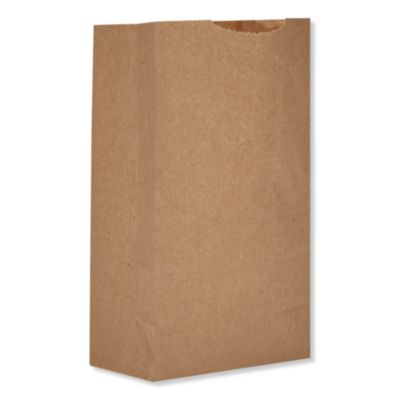 Ross & Wallace Paper Products Grocery Paper Bags, 2# Size, X-Heavy-Duty, 50# Basis Weight, 4.13" x 2.63" x 7.88", Kraft, 250 Bags/Pack, 2 Packs/Bundle (GX2500)