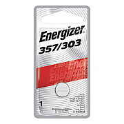 Energizer 357/303 Silver Oxide Button Cell Battery, 1.5 V (357BPZ)