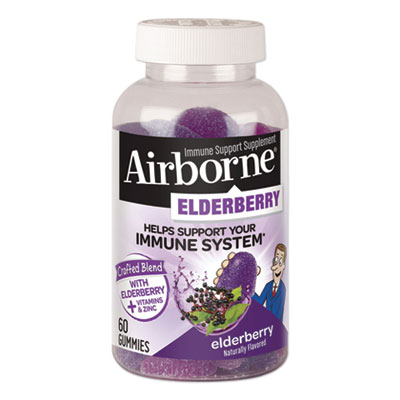 Airborne Immune Support Gummies with Elderberry, 60/Bottle (90369EA)