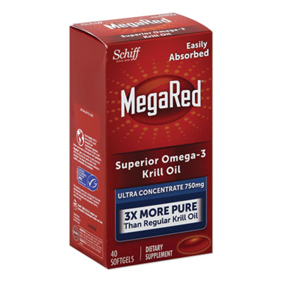 MegaRed Ultra Concentration Omega-3 Krill Oil Softgel, 40 Count (95186EA)