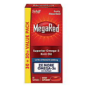 MegaRed Ultra Strength Omega-3 Krill Oil Softgel, 60 Count (99549EA)
