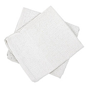 HOSPECO Counter Cloth/Bar Mop, 15.5 x 17, White, Cotton, 60/Carton (536605DZBX)