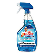 Mr. Clean Professional Glass and Multi-Surface Cleaner with Scotchgard Protector, Apple, 32 oz Spray Bottle, Ready-To-Use, 6/Carton (81308)