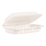 ProPlanet by Dart Hinged Lid Containers, Hoagie Container, 6.5 x 9 x 2.8, White, 200/Carton (206MFPPHT1)