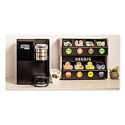 Keurig K3500 MERCHANDISER BUNDLE WITH 8CT MERCHANDISER, SINGLE-CUP, BLACK/SILVER (8606)