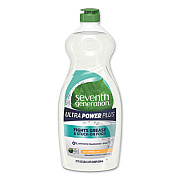 Seventh Generation Natural Dishwashing Liquid, Ultra Power Plus, Fresh Citrus, 22 Oz Bottle (22928)