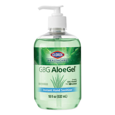 Clorox Healthcare GBG ALOEGEL INSTANT GEL HAND SANITIZER, 18 OZ BOTTLE, 12/CARTON (32375)