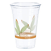 Dart Bare Eco-Forward RPET Cold Cups, ProPlanet Seal, 20 oz, Plastic, Leaf Design, 50/Pack, 12 Packs/Carton (RTP20BARE)