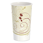 SOLO Double Sided Poly Paper Cold Cups, 44 oz, Symphony Design, 40/Pack, 12 Packs/Carton (TPH445PSYM)
