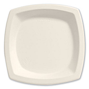 Dart Bare Eco-Forward Sugarcane Dinnerware, Plate, 6.7" dia, Ivory, 125/Pack (6PSC2050PK)