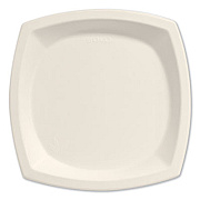 Dart Bare Eco-Forward Sugarcane Dinnerware, Plate, 10" dia, Ivory, 125/Pack (10PSC2050PK)