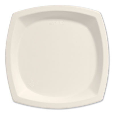 Dart Bare Eco-Forward Sugarcane Dinnerware, Plate, 10" dia, Ivory, 125/Pack, 4 Packs/Carton (10PSC2050CT)
