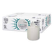 Papernet DissolveTech Center-Pull Paper Towel, 1-Ply, 7.6 x 10, White, 600 Sheets/Roll, 6 Rolls/Carton (410334)