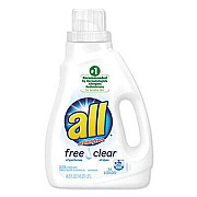 All LIQUID LAUNDRY DETERGENT FREE CLEAR FOR SENSITIVE SKIN, 46.5 OZ BOTTLE, 6/CARTON (46155CT)